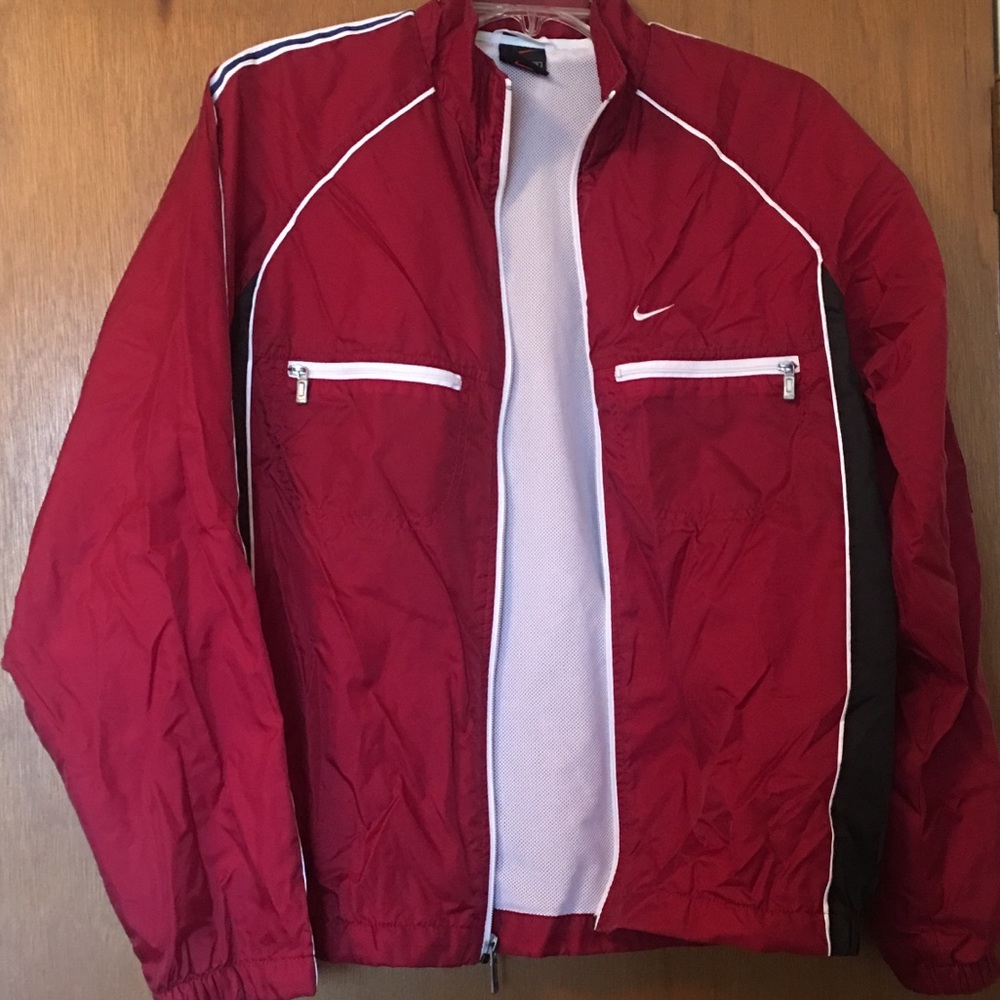 Red Nike Windbreaker Jacket